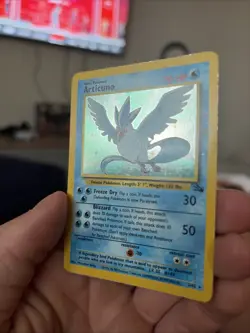 Pokemon TCG Articuno Fossil Holo Rare Card 2/62 LP Condition - Image 4