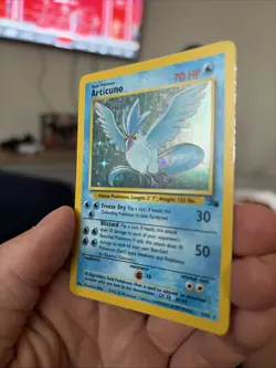 Pokemon TCG Articuno Fossil Holo Rare Card 2/62 LP Condition - Image 5