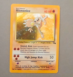 Hitmonlee 7/102 Base Set Unlimited Regular Rare Pokemon TCG WOTC 1999 60HP - Image 1