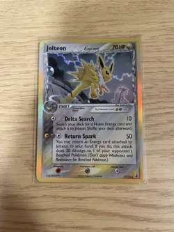 Jolteon 7/113 Ex Delta Species Pokemon Card 2005 Vintage Holo Rare - Image 1