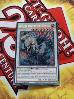 Ecclesia and The Dark Dragon Secret Rare 1st Edition BPRO-EN041 Yu-Gi-Oh! Card - Image 1