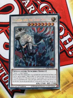 Ecclesia and The Dark Dragon Secret Rare 1st Edition BPRO-EN041 Yu-Gi-Oh! Card - Image 2