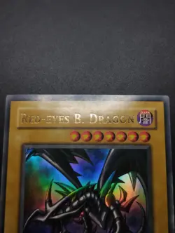 YUGIOH 2002 | RED-EYES B. DRAGON | LOB-E056 | OLD EU PRINT | EXCELLENT - VG - Image 3