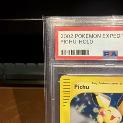 Pokemon Pichu Holo Expedition 22/165 (Double Swirl) PSA 8 - Image 2