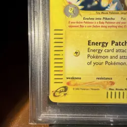 Pokemon Pichu Holo Expedition 22/165 (Double Swirl) PSA 8 - Image 5
