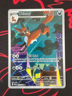 Thievul Pitch Black Pokemon TCG 092/084 Illustration Rare Pack Fresh - Image 1