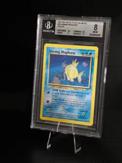 2001 Pokemon Shining Magikarp 66/64 Neo Revelation BGS 8 Holo Rare WOTC - Image 1