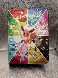 Eevee Pokemon Trading Card Binder Holder Case Album Book 50 Sheets (binder only) - Image 1