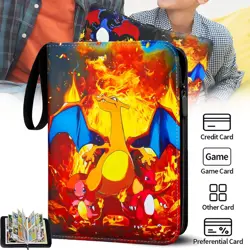 400 Cards Album Book Case For Pokemon Zip Trading Card Packs Binder Folder Holds - Image 3