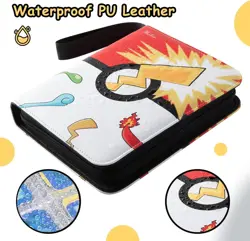 Pokemon Trading Card Folder - Album Holds 400 Cards Portfolio Binder Wallet - Image 2