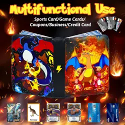 400 Cards Trading Card Binder Cards Holder Album Collector for Pokemon - Image 3