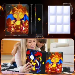 400 Cards Trading Card Binder Cards Holder Album Collector for Pokemon - Image 4