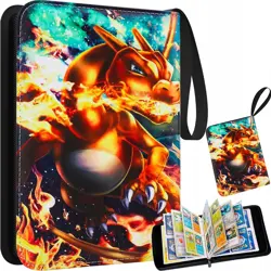400 Slots Trading Cards Album Folder Pockets Card Binder Holder for Pokemon Card - Image 1