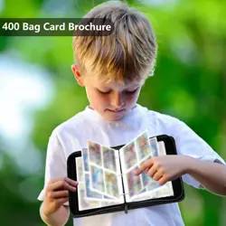 400 Slots Trading Cards Album Folder Pockets Card Binder Holder for Pokemon Card - Image 4