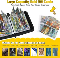 Pokemon Card Folder Trading Cards Album Portfolio Binder 400 Pockets Gift UK - Image 3