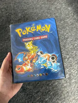 Vintage Pokemon Binder Folder Trading Card Album Original Base Set WOTC 1999 - Image 1