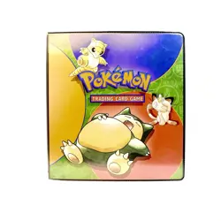 Vintage 1999 POKEMON TRADING CARD GAME 3 Ring BINDER Snorlax TCG Base Set 1st Ed - Image 1