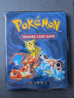 Vintage Pokemon Binder Folder Trading Card Album Original Base Set WOTC 1999 - Image 1