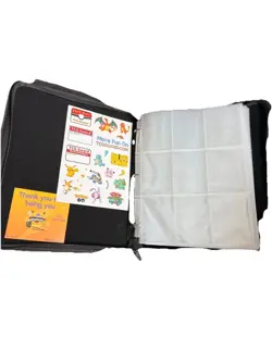 Pokemon Pocket Binder W/ 9 Pocket Game Sport Trading Card Storage Album Pikachu - Image 4