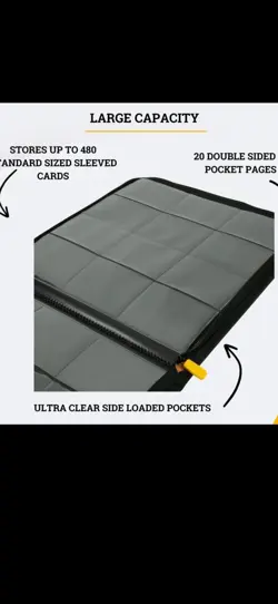 Card Guardian 12 Pocket Card Binder Zipper Premium Trading Card Binder Pokemon - Image 2