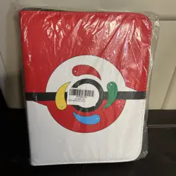 Pokemon Trading Card Binder Poke Ball KarlyPro Zip 3-Ring Album NEW Seal - Image 1