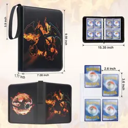 Premium For Pokemon Pocket Trading ZIP Card Binder 400 Cards Album Collector UK - Image 3