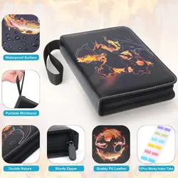 Premium For Pokemon Pocket Trading ZIP Card Binder 400 Cards Album Collector UK - Image 4