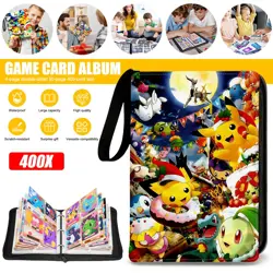 400 Pocket Card Binder Album Folder Holder For Pokemon Trading Cards Storage New - Image 1