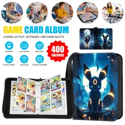 400 Pocket Card Binder Album Folder Holder For Pokemon Trading Cards Storage New - Image 1