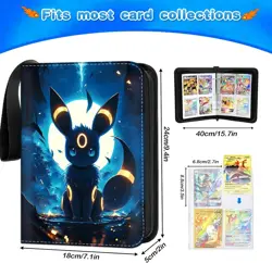 400 Pocket Card Binder Album Folder Holder For Pokemon Trading Cards Storage New - Image 2