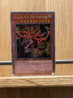YuGiOh Slifer The Sky Dragon Quarter Century Secret Rare LC01-EN002 - Image 1