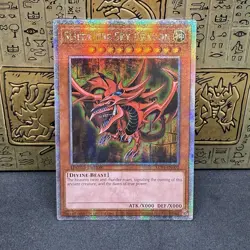 Yugioh Slifer the Sky Dragon LC01-EN002 Quarter Century Secret Rare NM - Image 1