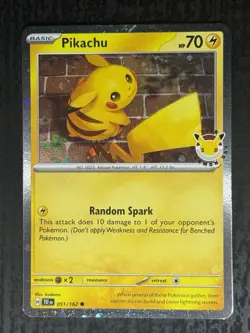 Pikachu Pokemon Day 2026 051/162 - 30th Anniversary Promo - Pokemon TCG ✨ - Image 1