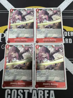 One Piece TCG Jewelry Bonney EB04-002 R Playset (x4 Cards) - Image 1