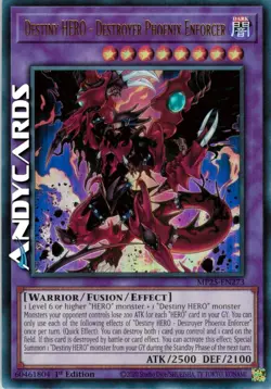 DESTINY HERO - DESTROYER PHOENIX ENFORCER • Ultra R • MP25 EN273 • 1Ed • Yugioh! - Image 1
