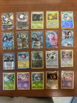 Pokemon EX and Vintage Damaged Card Lot Holos And Mega - Image 1