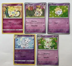 Togepi and Togetic 5 Card Lot ~cute cards~ Pokemon TCG - Image 1