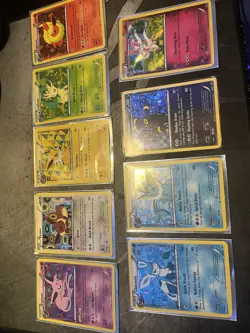 Pokemon TCG BW, Holo Promo 9-Card Lot Eevee & Eeveelutions - Image 1