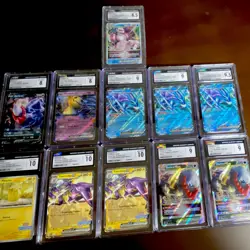 CGC Graded Pokemon TCG 11-Card Holo Lot: Palkia VSTAR, Suicune ex, Darkrai etc. - Image 1