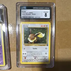 CGC Graded Pokemon TCG 3-Card Lot Drowzee 54/82 Eevee 55/82 Deoxys 33/108 Holo - Image 4