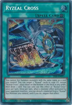 25LP-EN015 Ryzeal Cross Secret Rare Limited Edition Near Mint YuGiOh TCG - Image 1