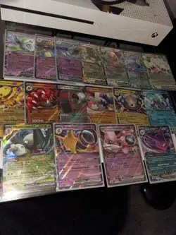 Pokemon TCG 17 Double Rare Card Lot Mewtwo, Alakazam , NM Condition - Image 2