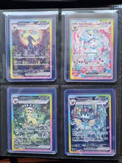 Pokemon TCG Scarlet & Violet 10 Card Eeveelution ex Holo Lot(GOD PACK)Pack Fresh - Image 1
