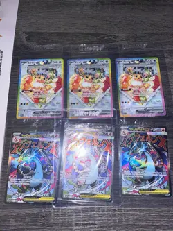 Pokemon TCG 6-Card Lot Eevee ex 167/197 & Mega Charizard X EX 4/19 Holo - Image 1