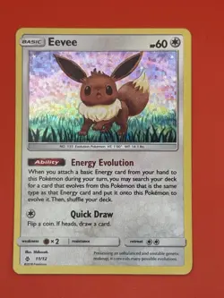 Pokemon TCG McDonald's Collection 2018 2-card lot Eevee 11/12 Slowpoke 5/12 - MP - Image 2