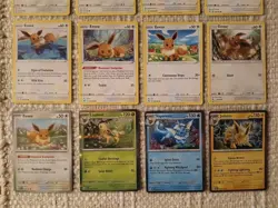 Pokemon TCG Eevee & Eeveelutions Card Lot ×16 Most Yellow Border (No Duplicates) - Image 3