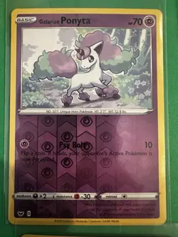 🌈 Gardevoir ex Galarian Rapidash Ponyta Ralts Kirlia Pokemon 7 Card Lot - Image 5