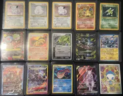 Pokemon vintage card lot 15 cards base set charizard holo and more - Image 1