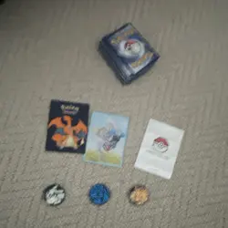 "50x Pokemon Card Job Lot Bundle - Includes Bonus Game Coin and one card case!! - Image 1