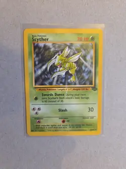 Pokemon TCG Scyther 26/64 Jungle Non Holo Rare Unlimited LP - Image 2